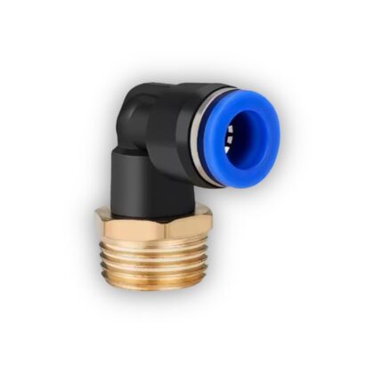 Ταχυσύνδεσμος Αέρος Γωνιακός Αυτόματος 8mm σε ρακόρ 1/4" PL8-02